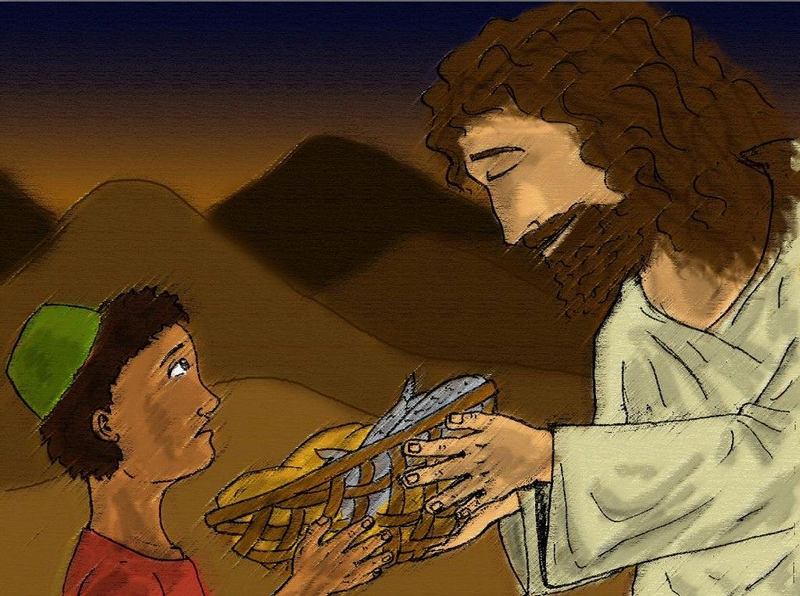 Milagro de Jes�s: Cinco panes y dos peces